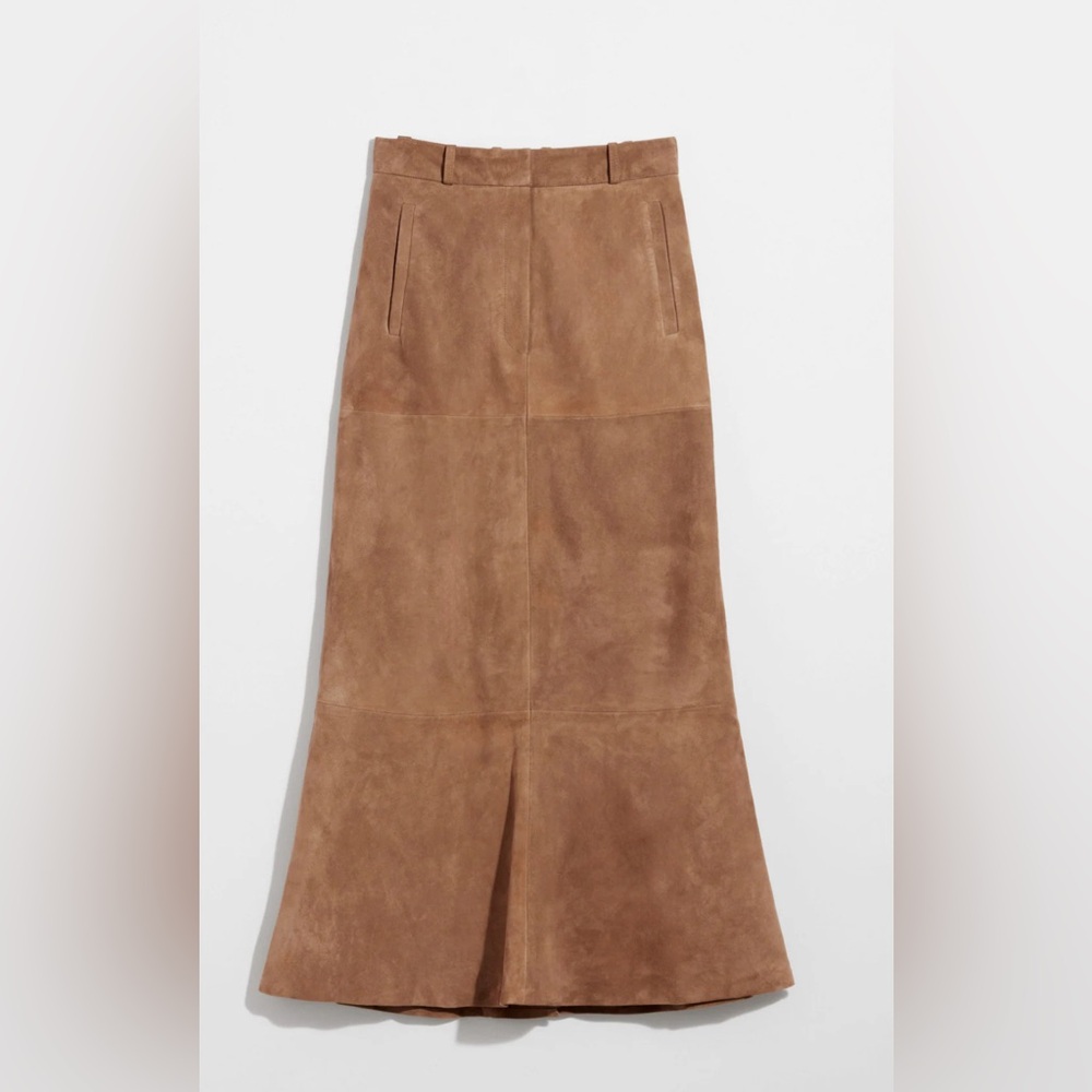 & Other Stories Suede Midi Skirt